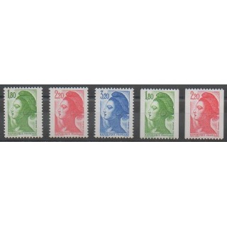 Stamps - France - Poste - 1985 - Nb 2375/2379