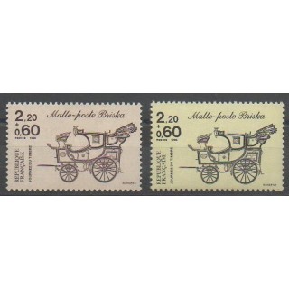 Timbres - France - Poste - 1986 - No 2410/2411 - Poste