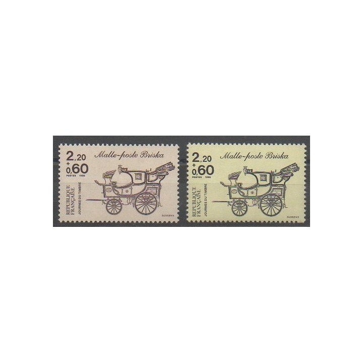 Stamps - France - Poste - 1986 - Nb 2410/2411 - Poste