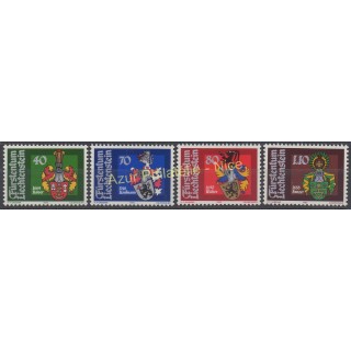 Timbres - Thème armoiries - Liechtenstein - 1982 - No 734/737