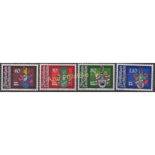 Timbres - Thème armoiries - Liechtenstein - 1981 - No 707/710