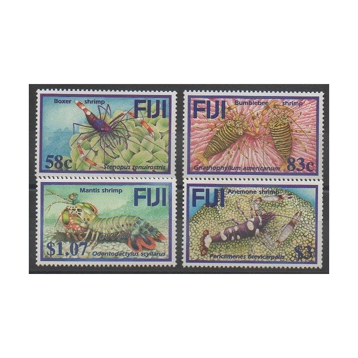 Stamps - Fiji - 2004 - Nb 1016/1019 - Sea animals