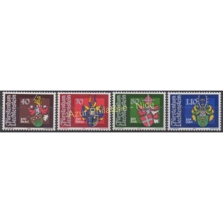 Timbres - Thème armoiries - Liechtenstein - 1980 - No 684/687