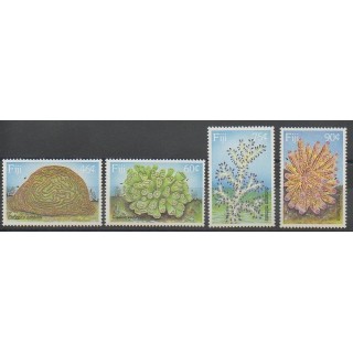 Timbres - Fidji - 1989 - No 603/606 - Animaux marins