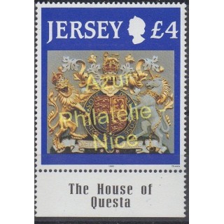 Timbres - Thème armoiries - Jersey - 1995 - No 672