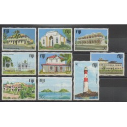 Fiji - 1991 - Nb 637/645 - Monuments - Lighthouses
