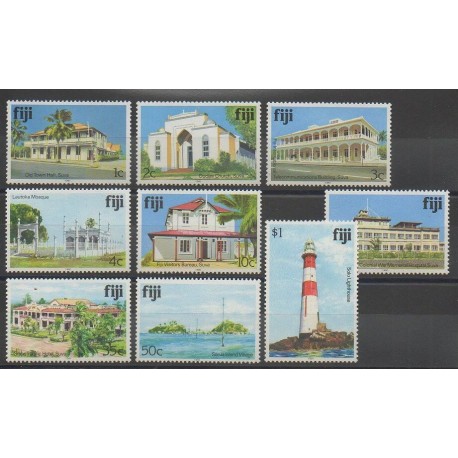 Fidji - 1991 - No 637/645 - Monuments - Phares