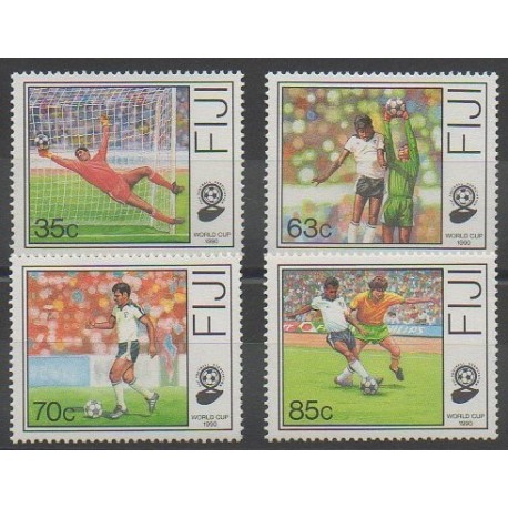 Fidji - 1989 - No 607/610 - Coupe du monde de football