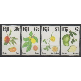 Stamps - Fiji - 1993 - Nb 714/717 - Fruits