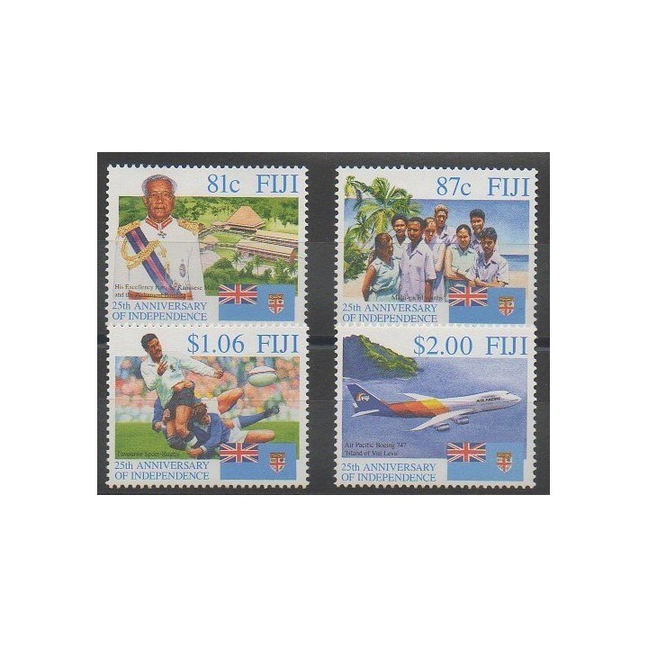 Timbres - Fidji - 1995 - No 755/758 - Sports divers