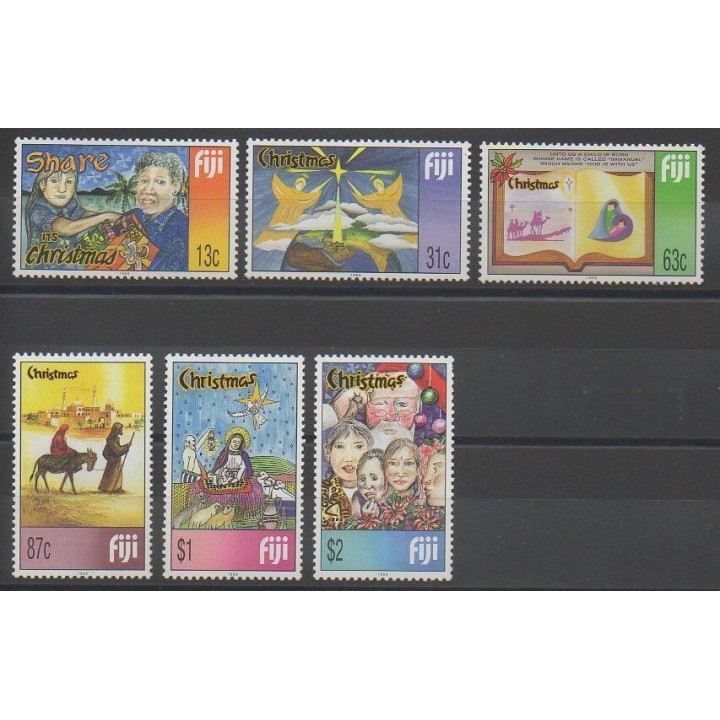 Stamps - Fiji - 1999 - Nb 884/889 - Christmas
