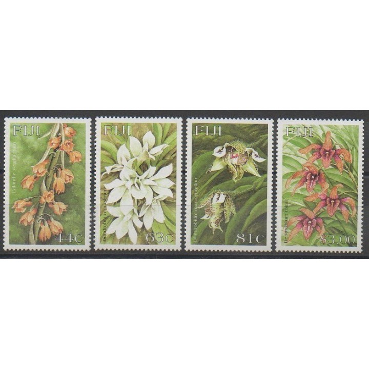 Timbres - Fidji - 1999 - No 872/875 - Fleurs