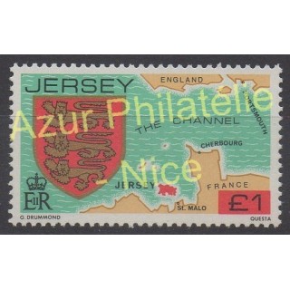 Timbres - Thème armoiries - Jersey - 1982 - No 271