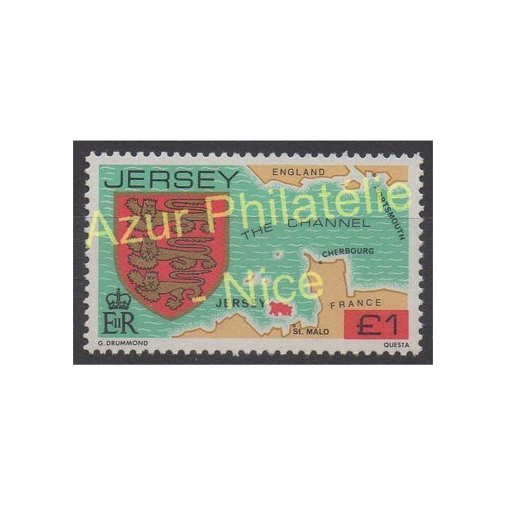 Stamps - Theme arms - Jersey - 1982 - Nb 271