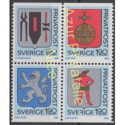 Sweden - 1986 - Nb 1368/1371