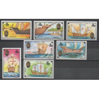 Timbres - Mongolie - 1992 - No 1948/1954 - Christophe Colomb