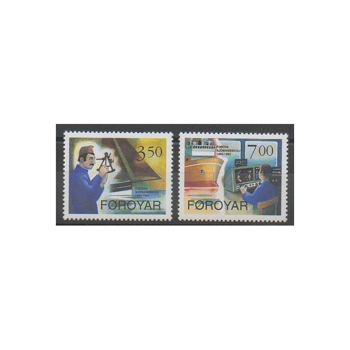 Stamps - Faroe (Islands) - 1994 - Nb 260/261 - Boats