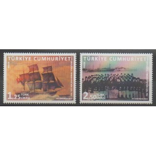 Timbres - Turquie - 2015 - No 3727/3728 - Navigation