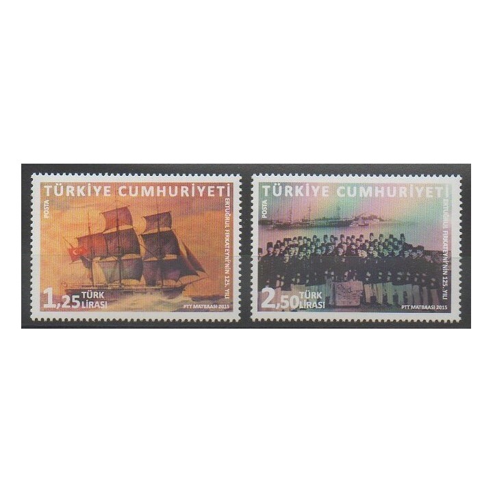 Timbres - Turquie - 2015 - No 3727/3728 - Navigation