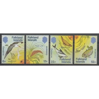 Timbres - Falkland - 1984 - No 428/431 - Environnement