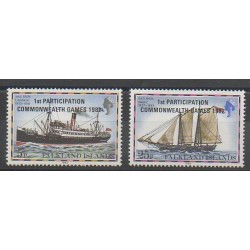 Falkland - 1982 - Nb 368/369 - Boats - Various sports