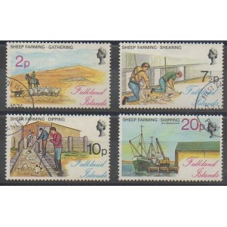 Stamps - Falkland - 1976 - Nb 244/247 - Used