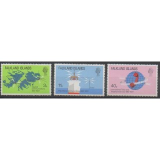 Timbres - Falkland - 1977 - No 251/253 - Télécommunications