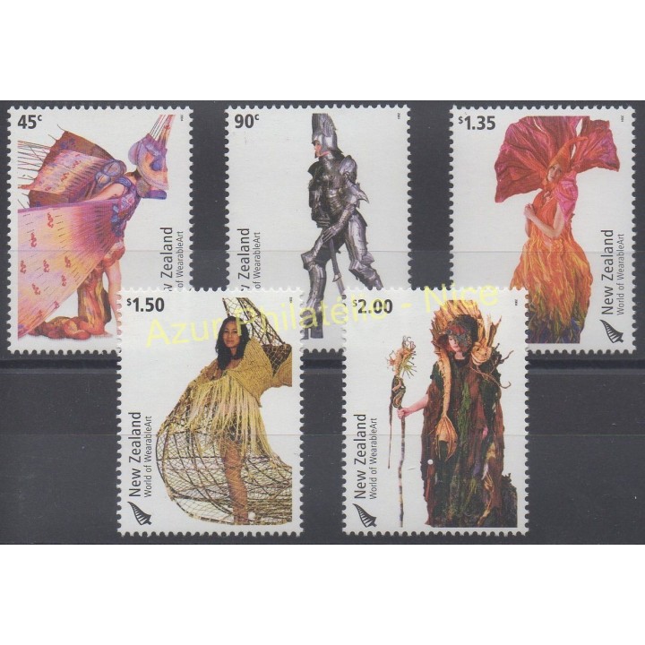 Stamps - Theme costumes uniforms - New Zealand - 2004 - Nb 2082/2086