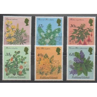Timbres - Falkland - 1995 - No 644/649 - Fleurs