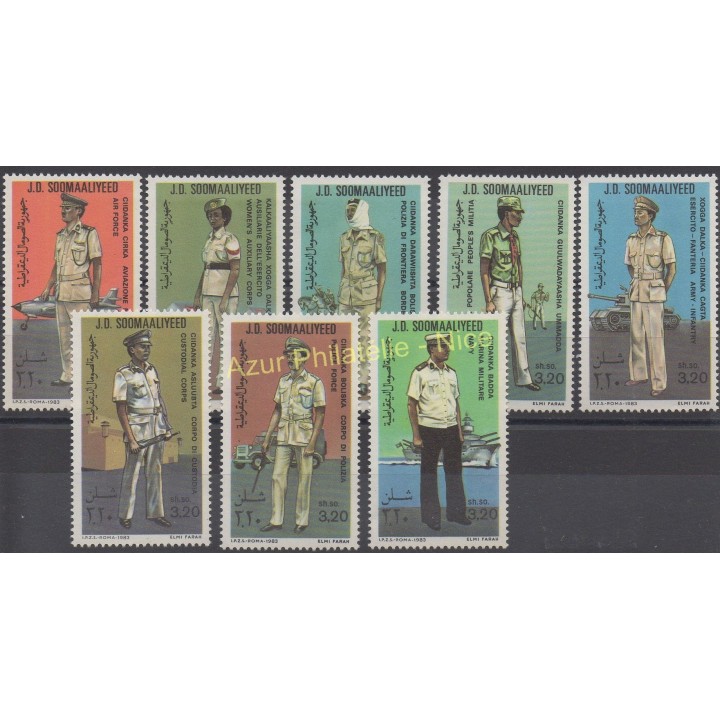 Stamps - Theme costumes uniforms - Somalia - 1983 - Nb 293/300