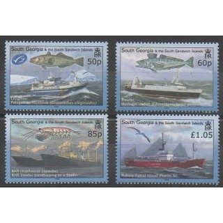 Timbres - Falkland-Géorgie du Sud et Sandwich du Sud - 2008 - No 441/444 - Navigation