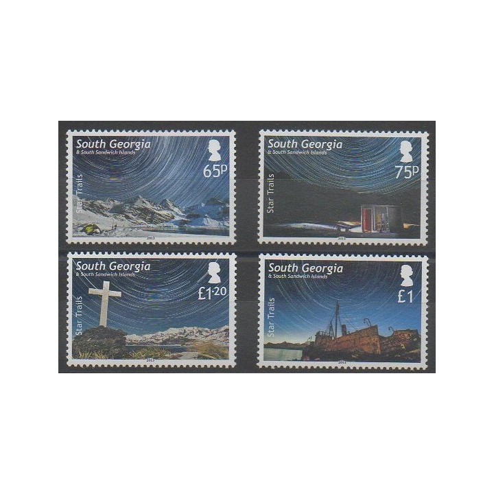 Timbres - Falkland-Géorgie du Sud et Sandwich du Sud - 2013 - No 570/573 - Astronomie