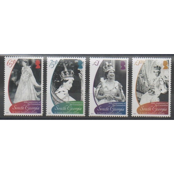Timbres - Falkland-Géorgie du Sud et Sandwich du Sud - 2013 - No 578/581 - Royauté - Principauté