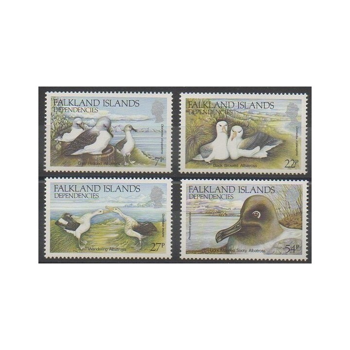 Stamps - Falkland - 1985 - Nb 141/144 - Birds