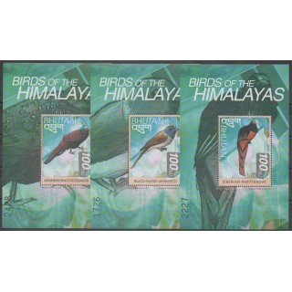 Timbres - Bhoutan - 1999 - No BF391D/BF391F - Oiseaux