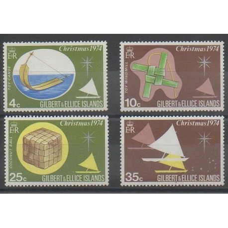 Kiribati - Gilbert et Ellice - 1974 - No 225/228 - Noël