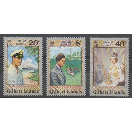 Kiribati - Gilbert - 1977 - No 41/43 - Royauté - Principauté