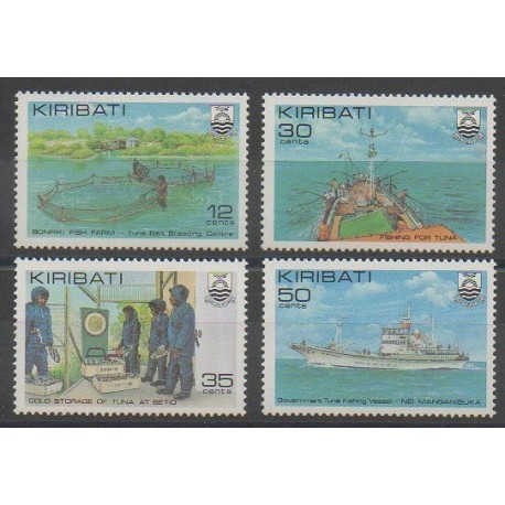 Kiribati - 1981 - Nb 56/59 - Boats