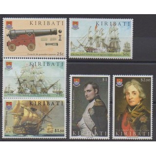 Timbres - Kiribati - 2005 - No 559/564 - Napoléon - Histoire  - Navigation