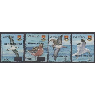 Timbres - Kiribati - 2015 - No 752/755 - Oiseaux
