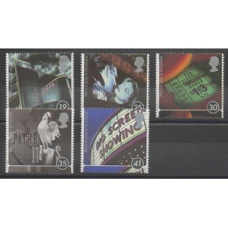 Timbres - Grande-Bretagne - 1996 - No 1866/1870 - Cinéma