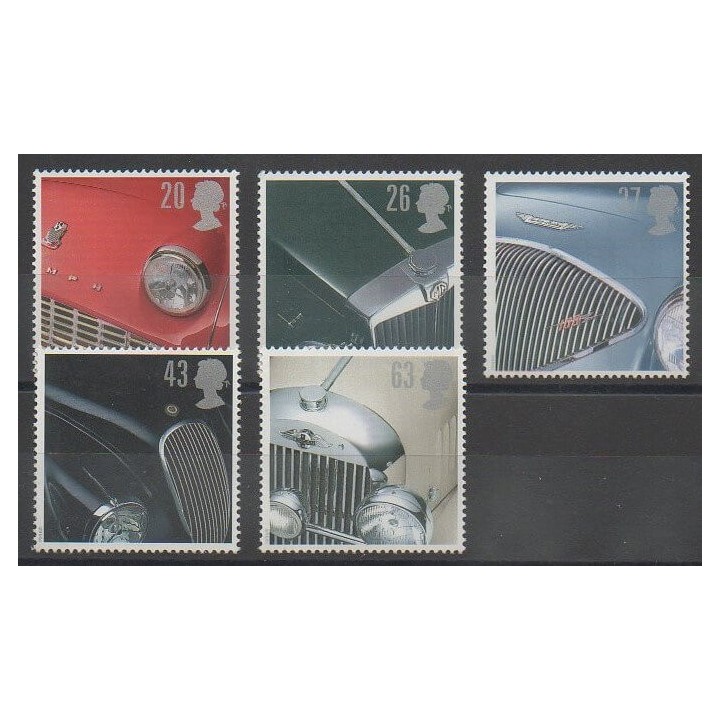 Stamps - Great Britain - 1996 - Nb 1915/1919 - Cars