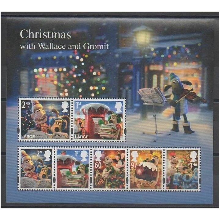 Timbres - Grande-Bretagne - 2010 - No BF79 - Noël - Dessins Animés - BD