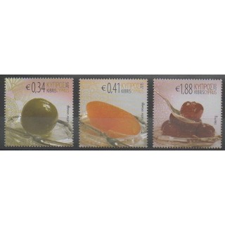 Timbres - Chypre - 2015 - No 1328/1330 - Gastronomie