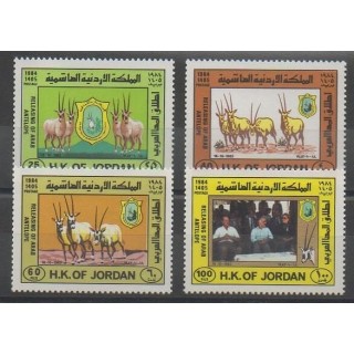 Stamps - Jordan - 1984 - Nb 1149/1152 - Endangered species - WWF