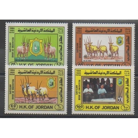 Jordanie - 1984 - No 1149/1152 - Espèces menacées - WWF