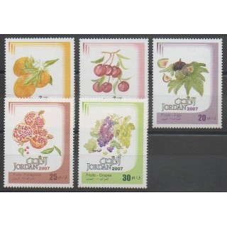 Stamps - Jordan - 2007 - Nb 1740/1744 - Fruits