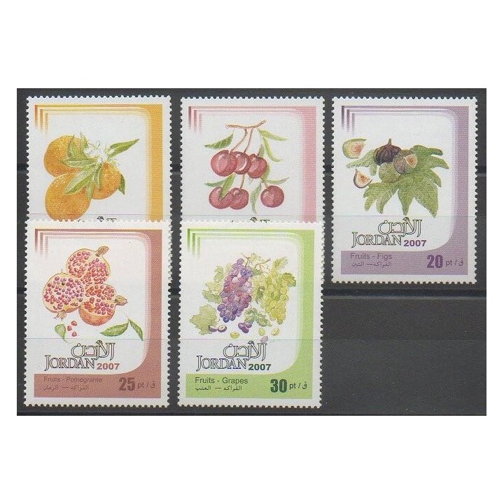 Timbres - Jordanie - 2007 - No 1740/1744 - Fruits
