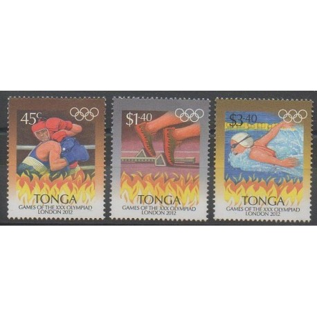 Tonga - 2012 - No 1294/1296 - Jeux Olympiques d'été