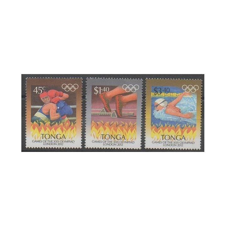 Stamps - Tonga - 2012 - Nb 1294/1296 - Summer Olympics